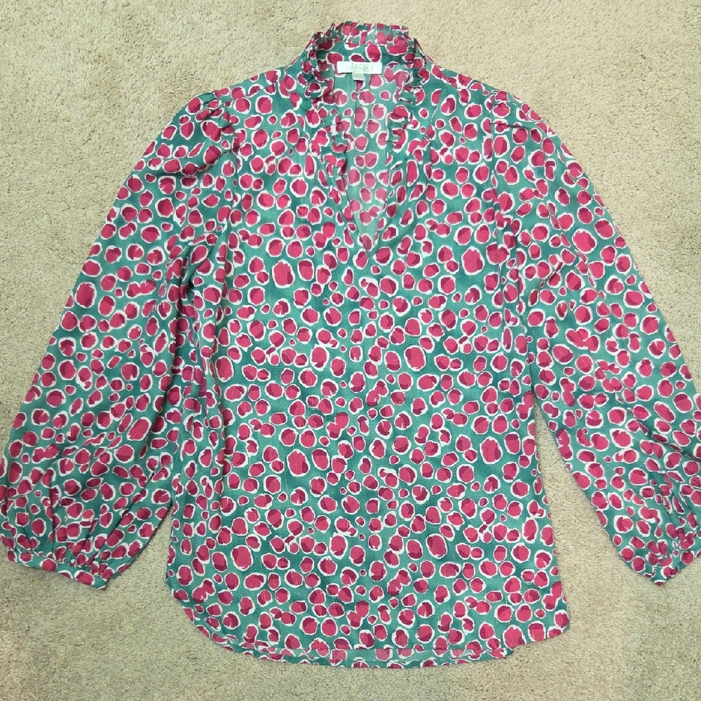 Jade Animal Print Blouse